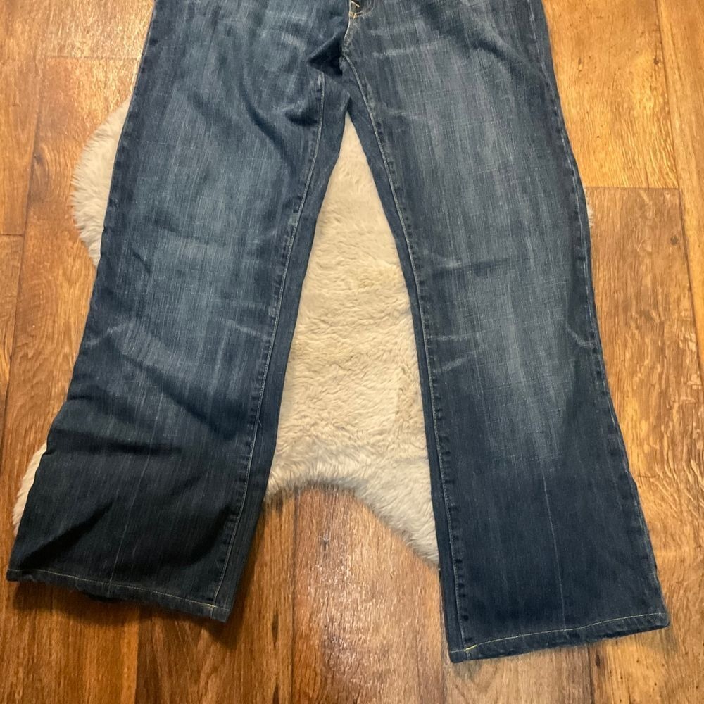7 For All Mankind Men's Denim Jeans Size 38 Dark Wash 30" Inseam Bootcut T520061 - Picture 7 of 10